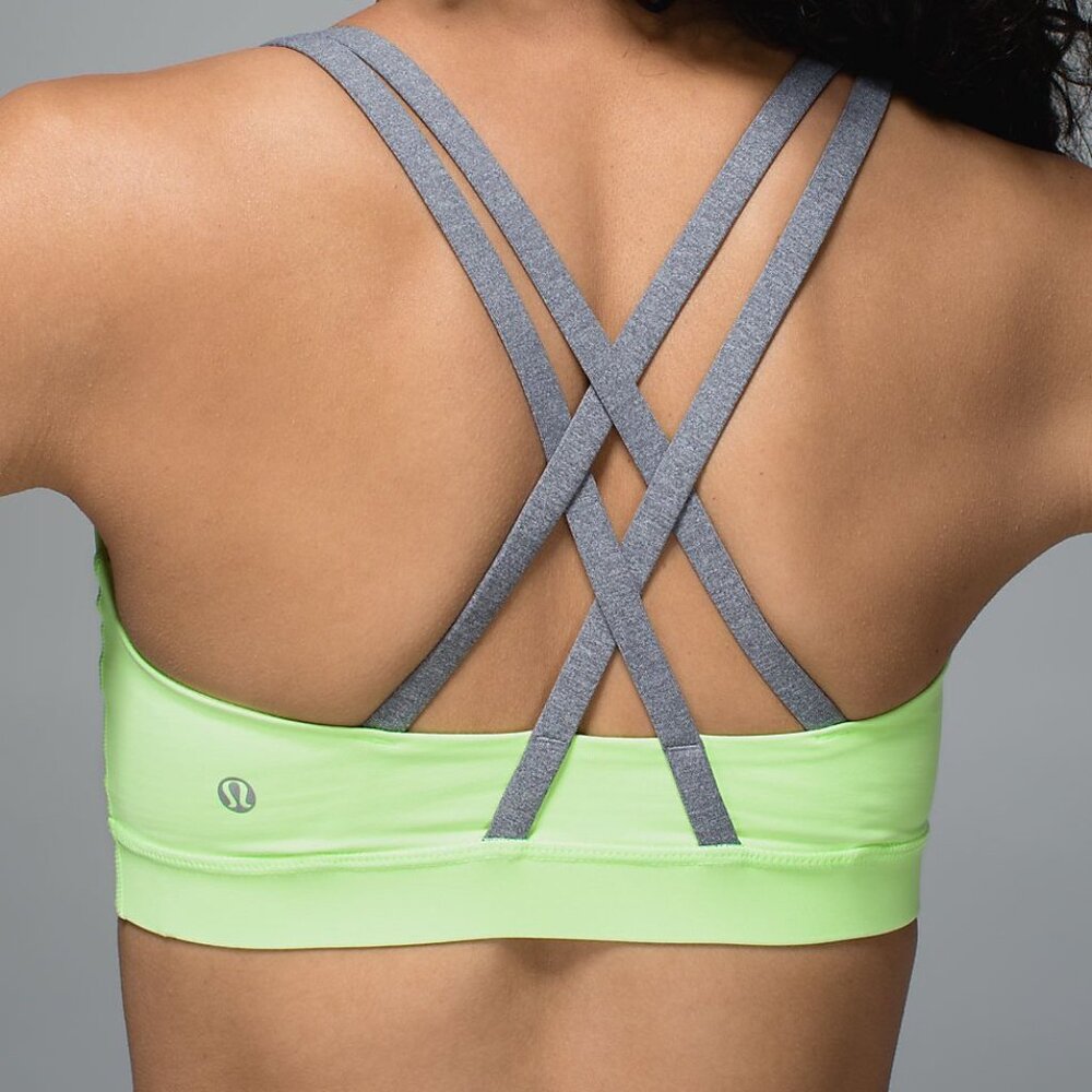 lululemon Energy Bra in Clear Mint / Heathered Slate